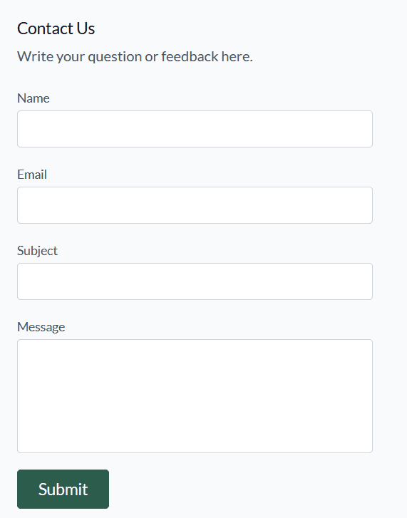 Picture of Contact Us Form